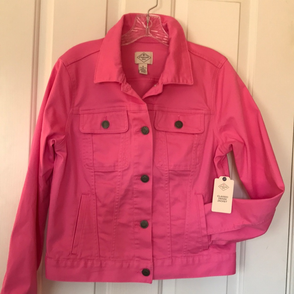 Pink Denim Jacket St. John’s Bay